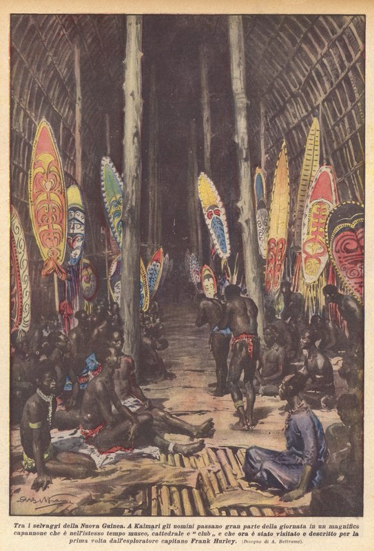 Blant villmennene på New Guinea av Achille Beltrame