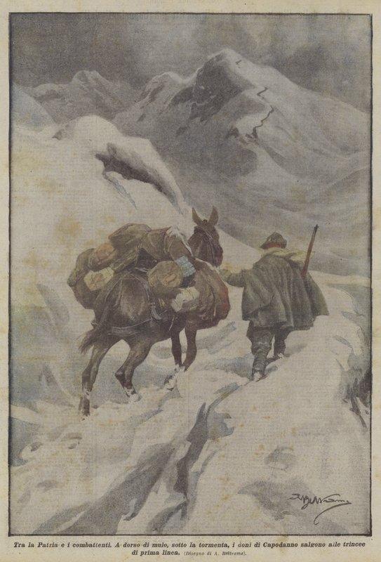 Mellom hjemlandet og jagerne av Achille Beltrame