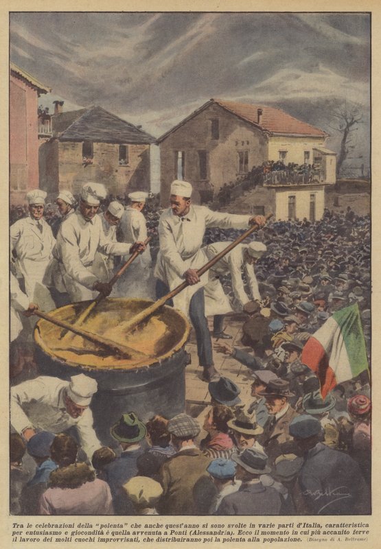Blant feiringen av polenta som også i år fant sted i forskjellige deler av Italia? av Achille Beltrame