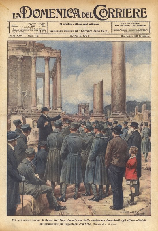Blant de herlige ruinene av Roma av Achille Beltrame