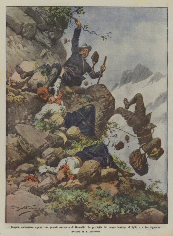 Tragisk alpinbestigning, en stor Grenoble-advokat som faller fra fjellet sammen? av Achille Beltrame