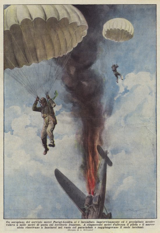 Fikk et fraktfly fra Paris-London plutselig fyr og styrtet? av Achille Beltrame