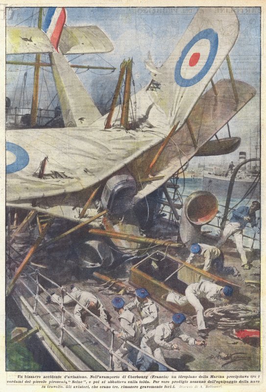 En bisarr flyulykke av Achille Beltrame