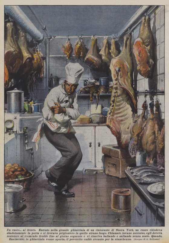 En kokk? al fresco av Achille Beltrame