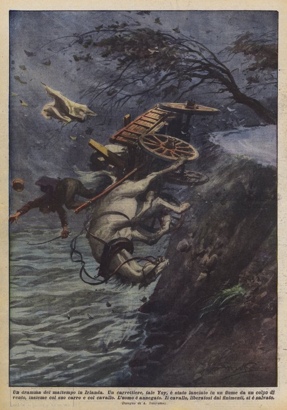 Et drama med dårlig vær i Irland av Achille Beltrame