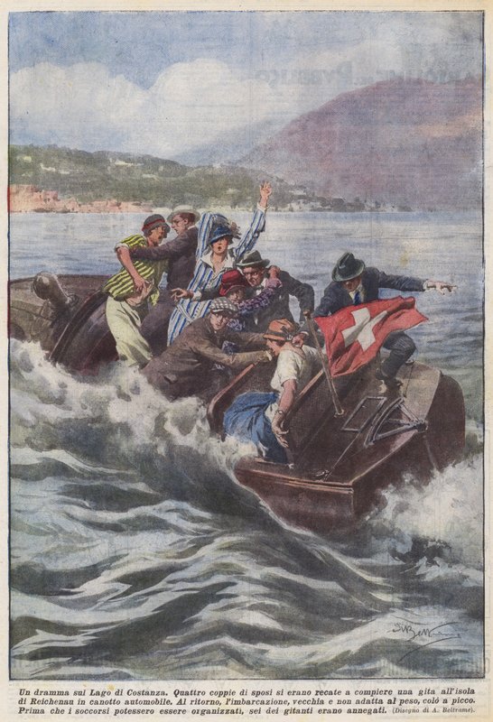 Et drama ved Bodensjøen av Achille Beltrame