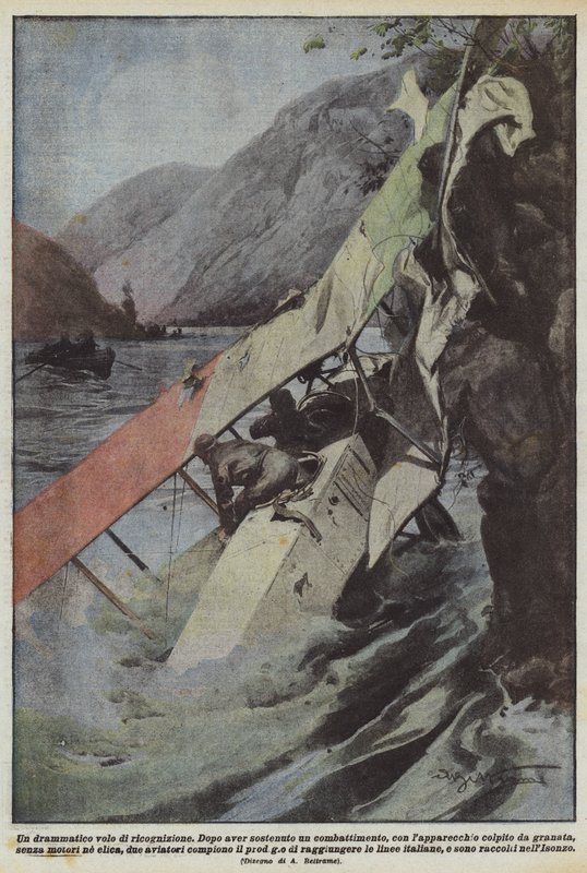 En dramatisk rekognoseringsflukt av Achille Beltrame
