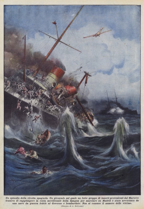 En episode av det spanske opprøret av Achille Beltrame