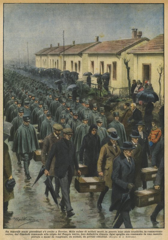En enestående begravelse hvis den holdes i Treviso av Achille Beltrame