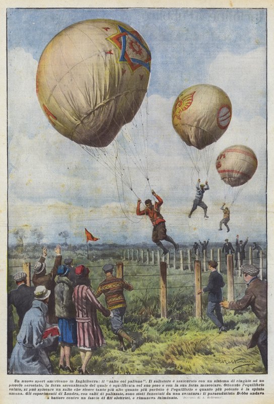 En ny amerikansk sport i England, ballhopping av Achille Beltrame