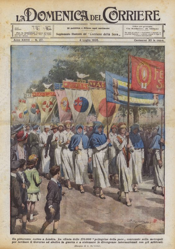 En fargerik prosesjon i London av Achille Beltrame