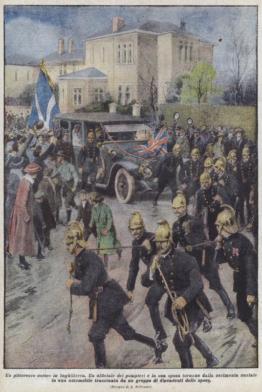 En pittoresk prosesjon i England av Achille Beltrame