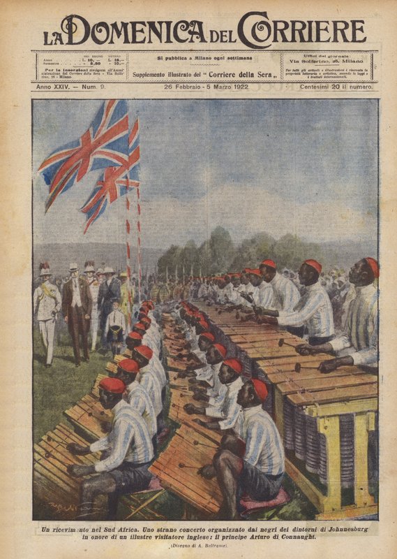 En mottakelse i Sør-Afrika av Achille Beltrame