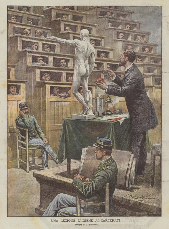 En hygienetime for fanger av Achille Beltrame