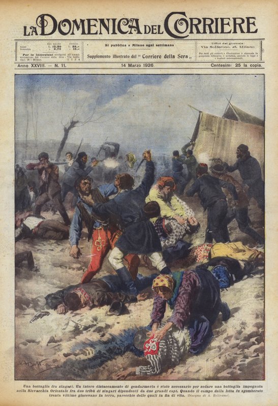 En kamp mellom sigøynere av Achille Beltrame