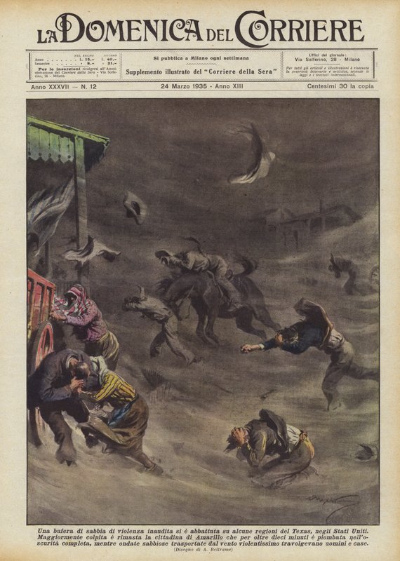 En sandstorm med enestående vold rammet noen regioner i Texas, i USA av Achille Beltrame