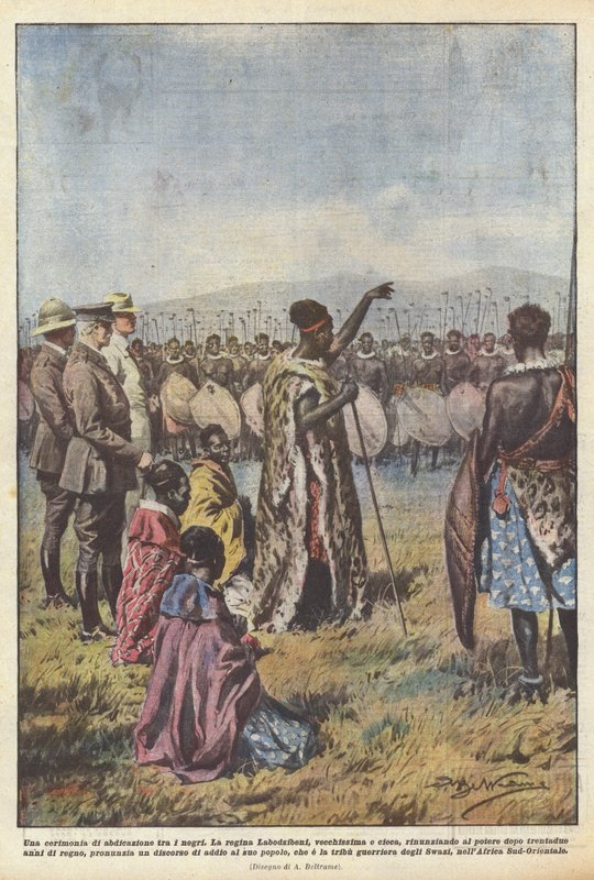 En abdikasjonsseremoni blant svarte av Achille Beltrame