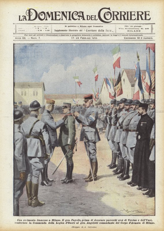 En fransk seremoni i Milano av Achille Beltrame