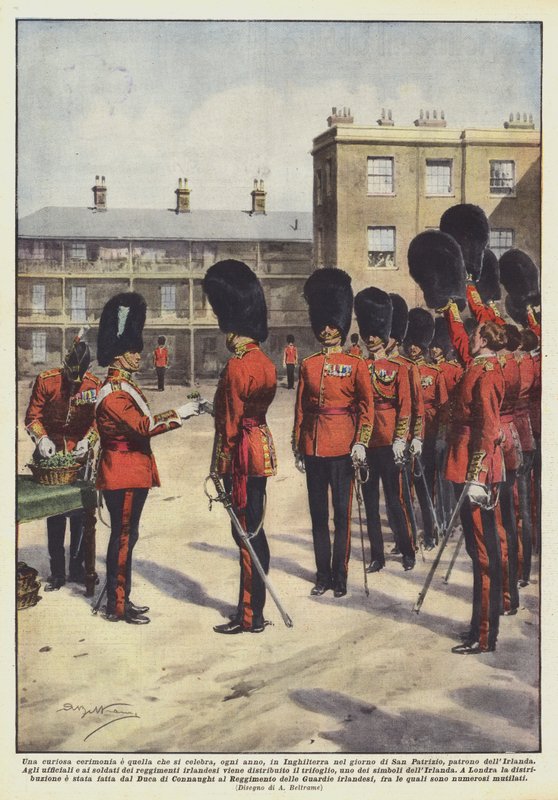 En merkelig seremoni og den som feires hvert år i England på St.? av Achille Beltrame