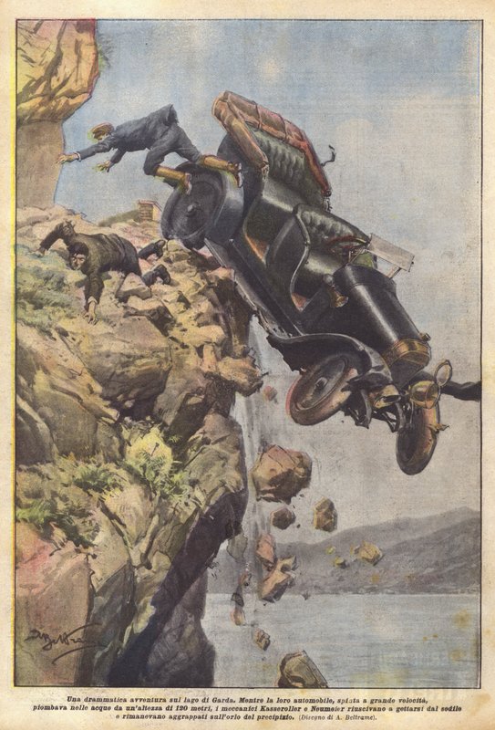 Et dramatisk eventyr ved Gardasjøen av Achille Beltrame