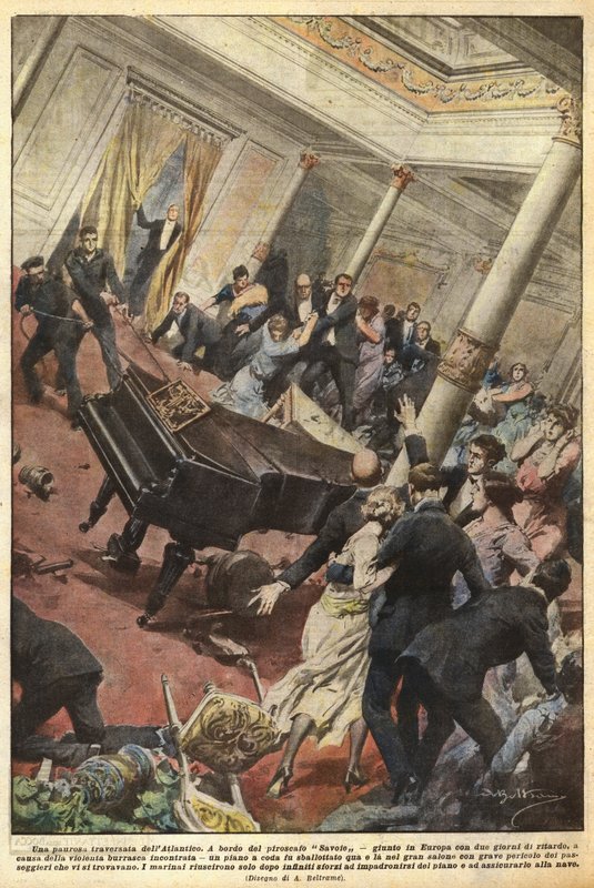 En skummel kryssing av Atlanterhavet av Achille Beltrame