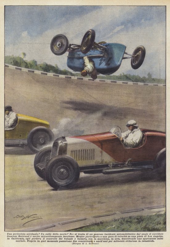Et farlig stunt? Et dødssprang? av Achille Beltrame