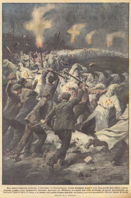 En merkelig nattkamp av Achille Beltrame