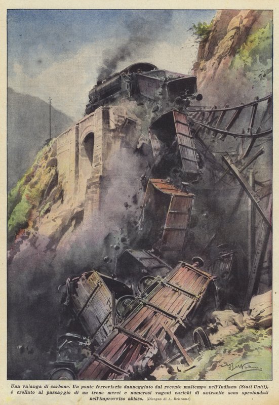 Et snøskred av kull av Achille Beltrame