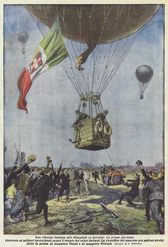 En italiensk seier ved OL i Antwerpen av Achille Beltrame