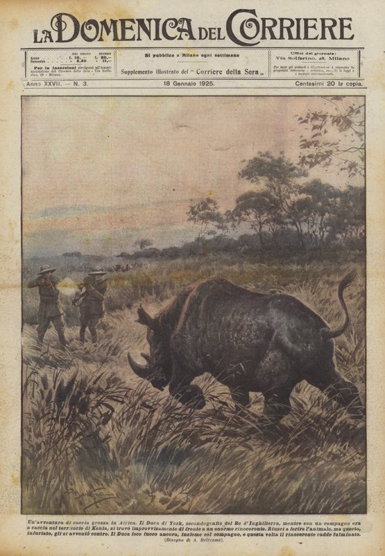 Et storviltjakteventyr i Afrika av Achille Beltrame