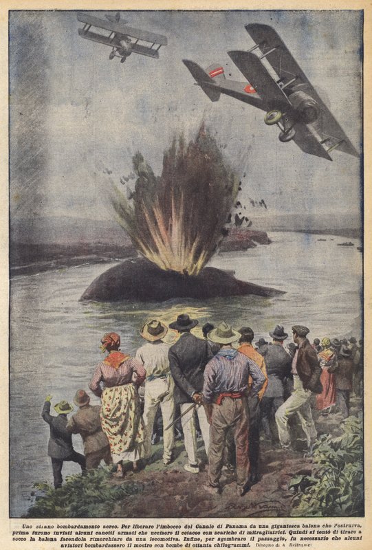 Et merkelig luftbombardement av Achille Beltrame