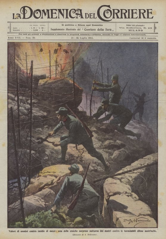 Verdien av menn mot midlers fallgruver, en av de heroiske nattlige overraskelsene til våre ulemper? av Achille Beltrame