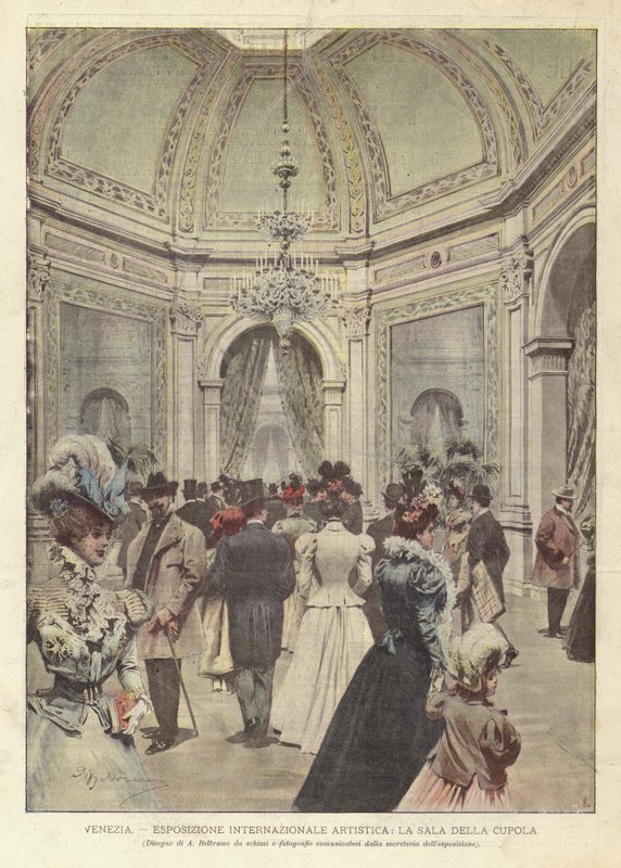 Venezia, internasjonal kunstutstilling, La Sala Della Cupola av Achille Beltrame