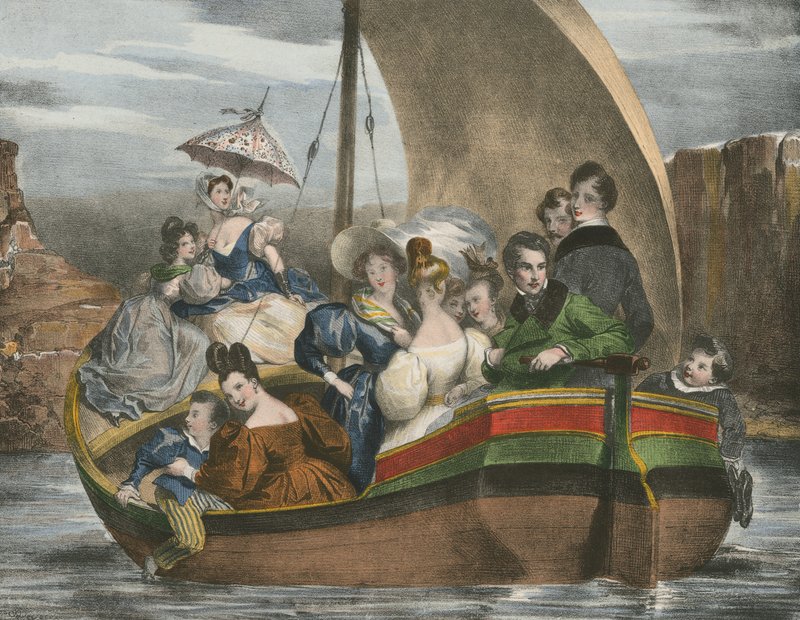 Gå på vannet, lufting på vannet av Achille Devéria