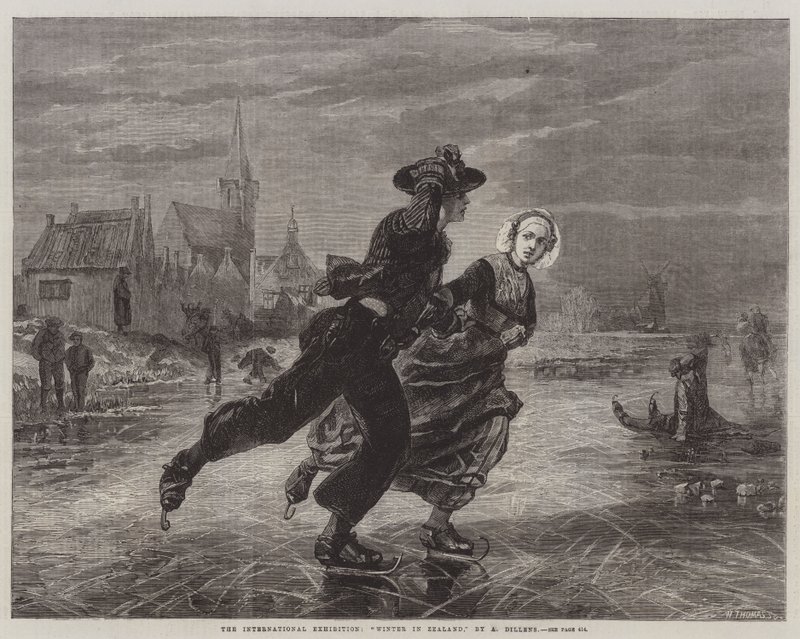 Den internasjonale utstillingen, Vinter på Sjælland av Adolf Alexander Dillens