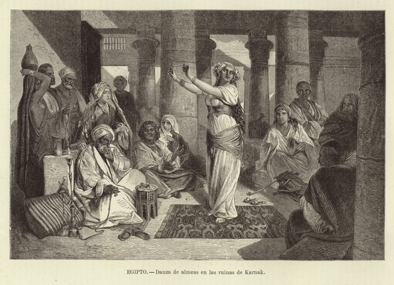 Egypt - Dans i ruinene ved Karnak av Adolf Closs