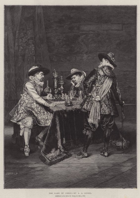 Sjakkspillet av Adolphe Alexandre Lesrel