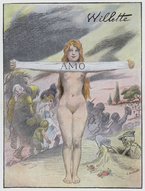 Kjærlighet av Adolphe Leon Willette