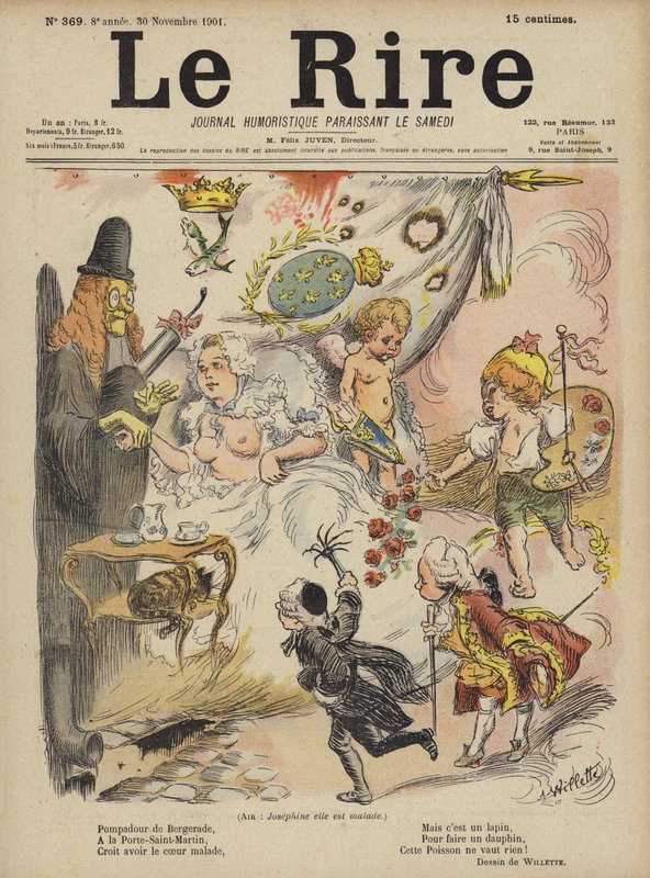 Illustrasjon for Le Rire av Adolphe Leon Willette