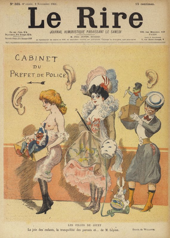 Illustrasjon for Le Rire av Adolphe Leon Willette