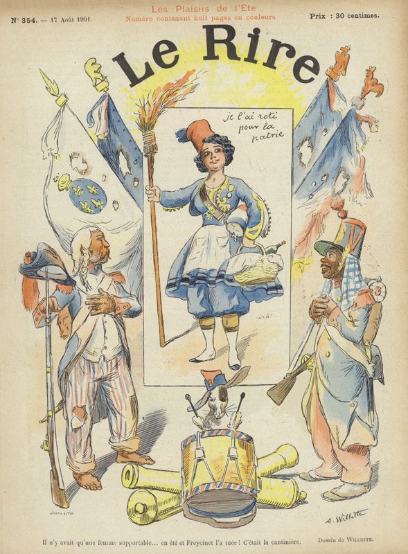 Illustrasjon for Le Rire av Adolphe Leon Willette