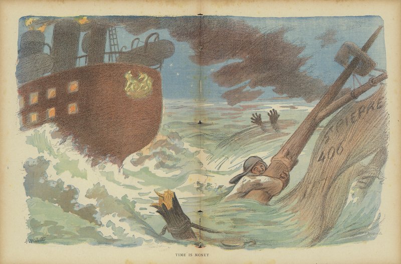 Illustrasjon for Le Rire av Adolphe Leon Willette