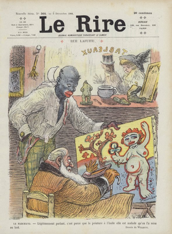Illustrasjon for Le Rire av Adolphe Leon Willette