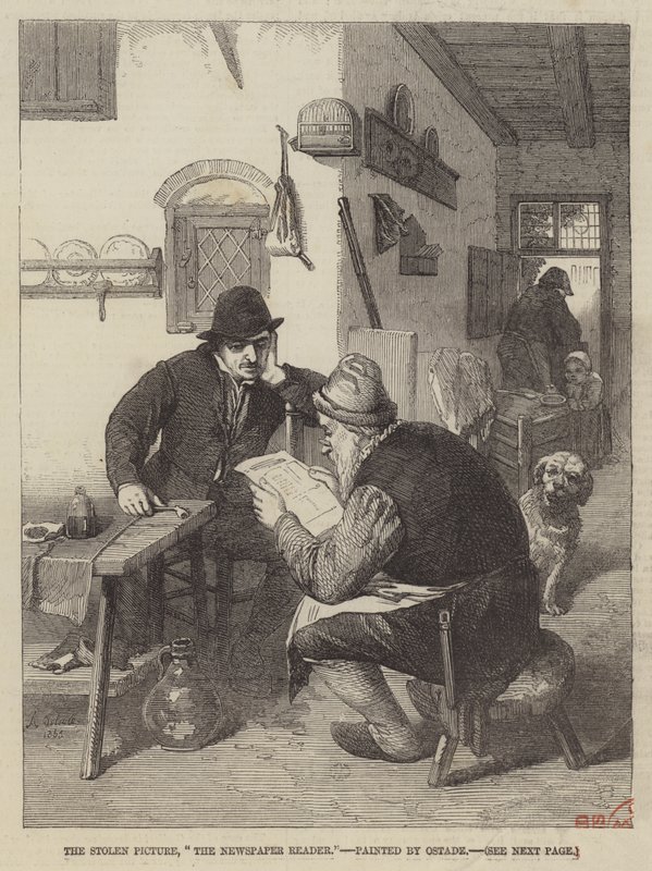 Avisleseren av Adriaen Jansz. van Ostade