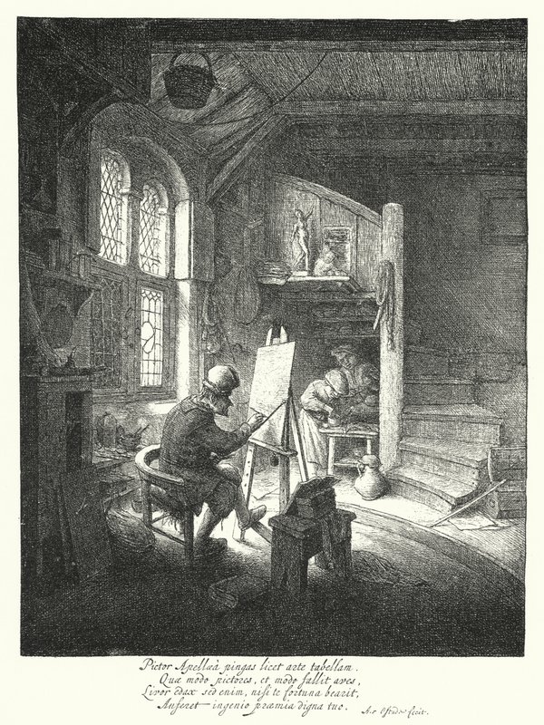 Maleren (gravering) av Adriaen Jansz. van Ostade