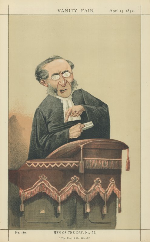 Pastor John Cumming (fargelitografi) av Adriano Cecioni