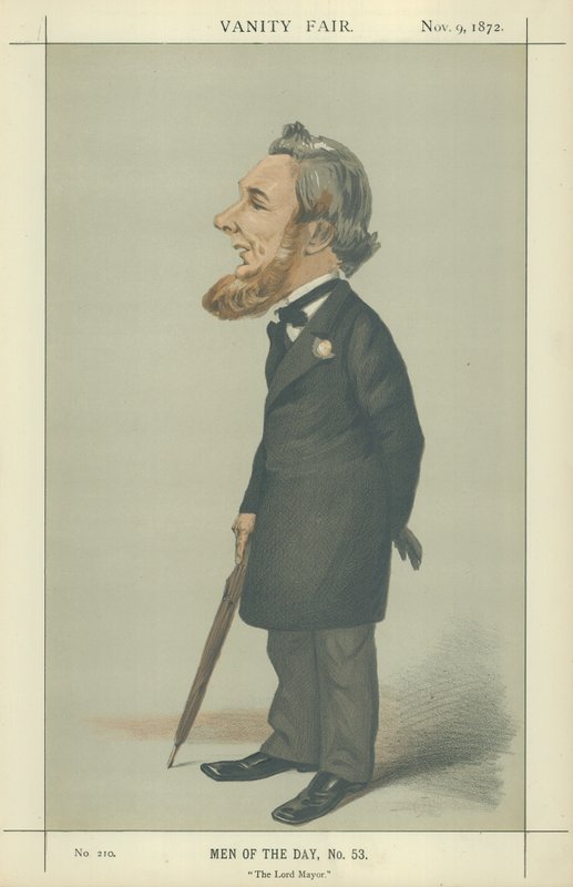 Sir Sydney Hedley Waterlow (fargelitografi) av Adriano Cecioni