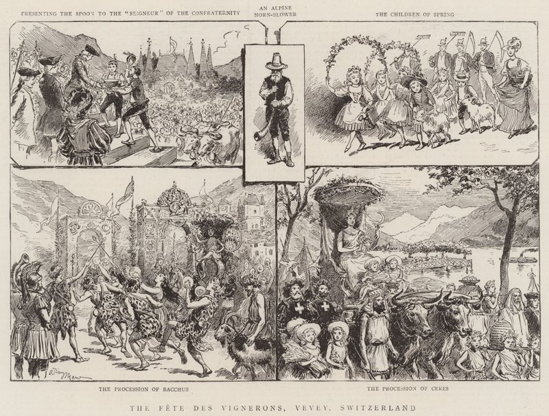 Fete des Vignerons, Vevey, Sveits av Adrien Emmanuel Marie