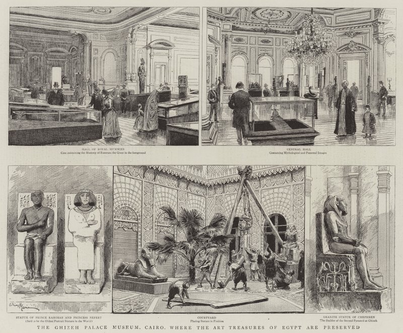 Ghizeh Palace Museum, Kairo, hvor kunstskattene i Egypt er bevart av Adrien Emmanuel Marie