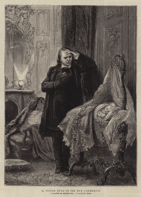 Illustrasjon for The History of a Crime, av Victor Hugo av Adrien Emmanuel Marie